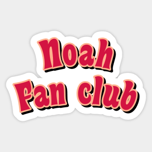 Noah fan club red Sticker